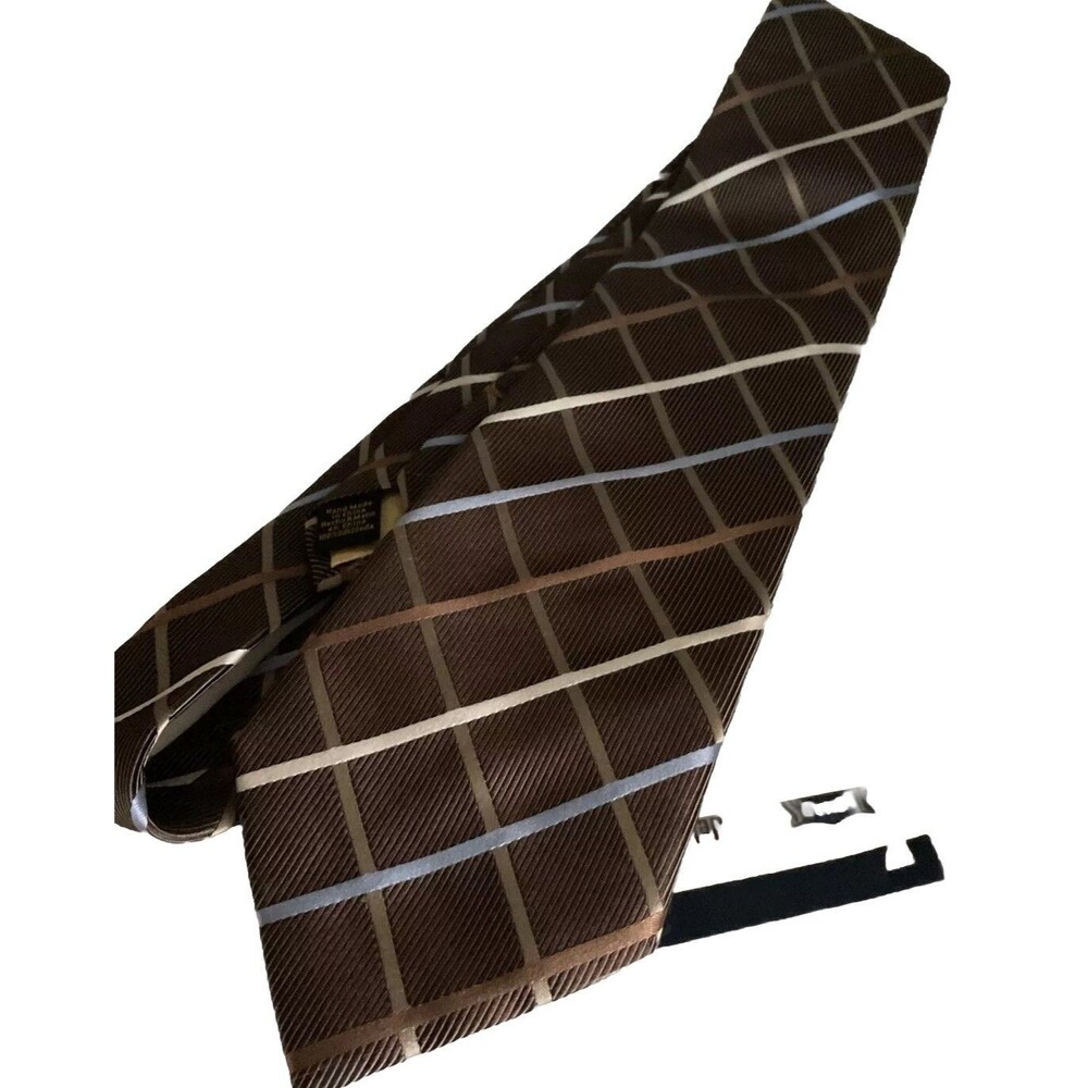 Donald J. Tump, Original Tie Brown Black Men's,  Signature Collection, Hand Made